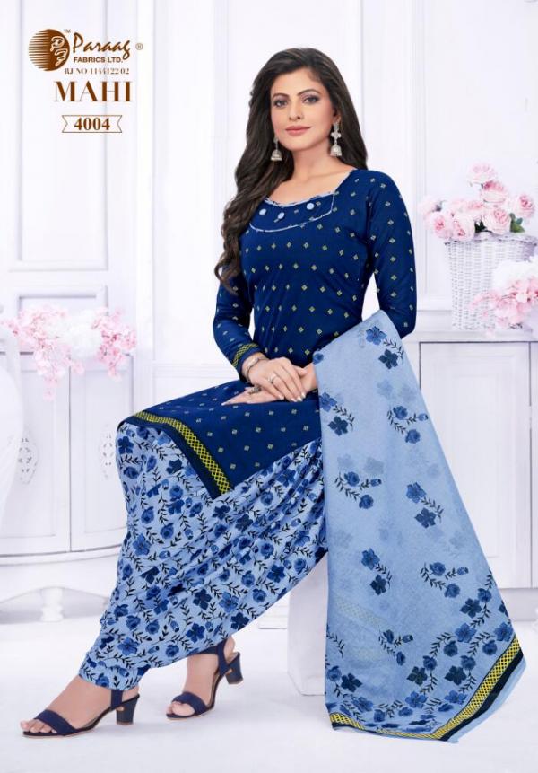 Paraag Mahi Vol-4 Cotton Designer Readymade Suit